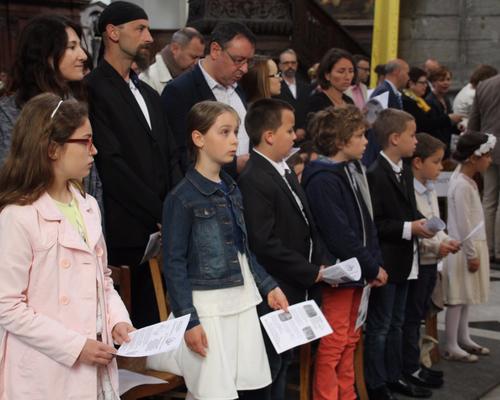 Sept des communiants.