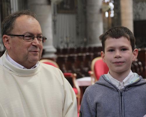 Avec l'abbé!