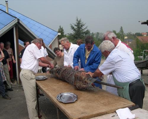 Banteux - la découpe du cochon