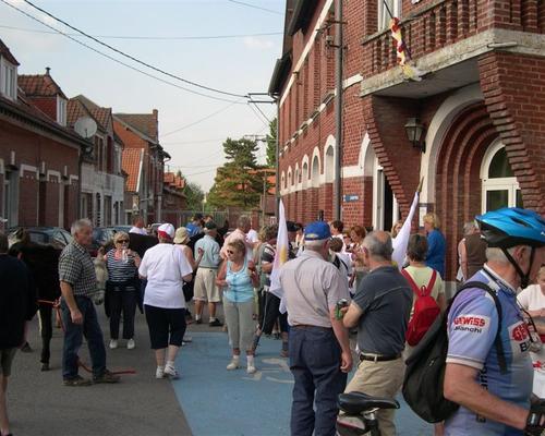 les spectateurs à Honnecourt