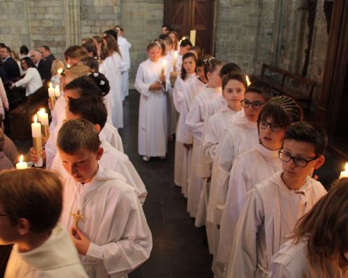 Près du baptistère...