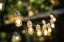 © - fotolia.com outdoor string lights hanging on a line in backyar