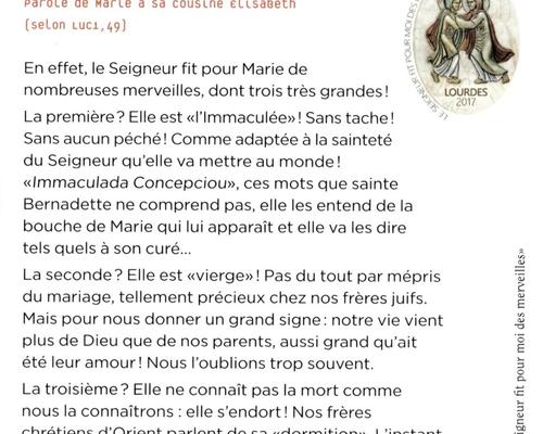 Mot de Mgr Garnier