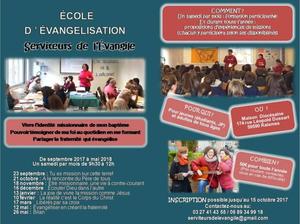 Ecole evangelisation 2017-2018