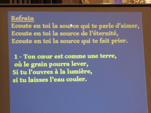 Chant de communion....