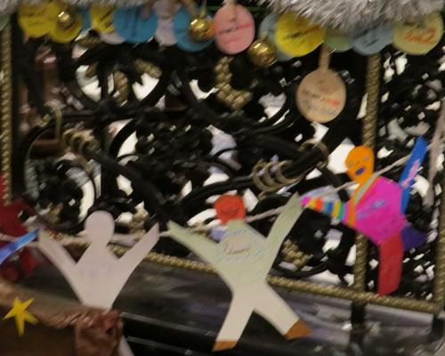 Des décorations realisées par les enfants