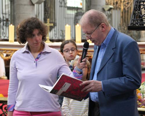 Dans le cahier de prières de la collégiale...