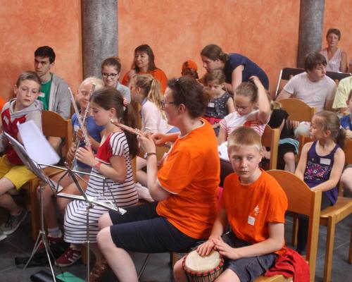 une partie de l'orchestre ...