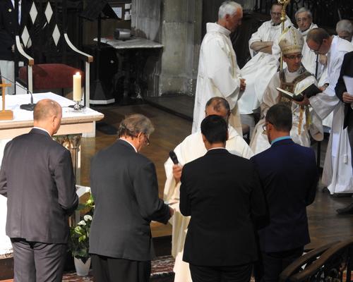 accueil de 4 nouveaux gardes de Notre-Dame
