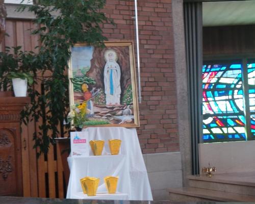 Icône de la Vierge, messe de retour