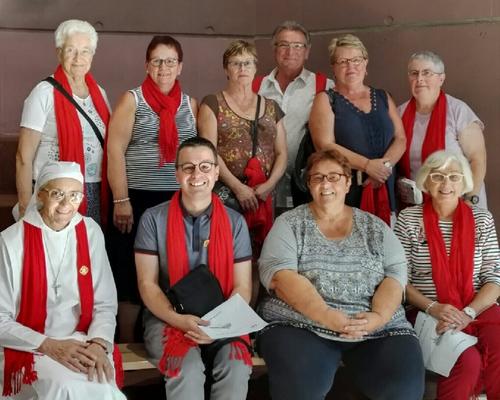 les choristes à la chorale de Ste Bernadette