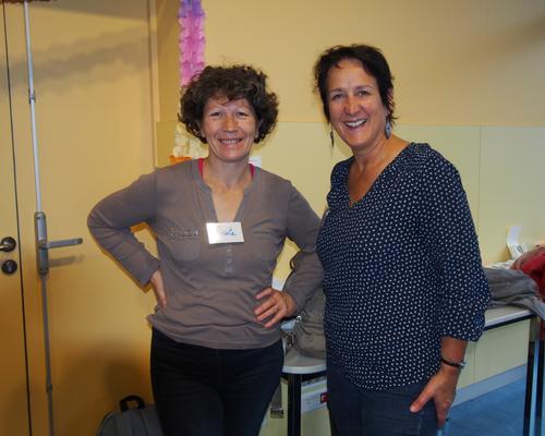 Nicole et Catherine. Sourire, joie et complicité