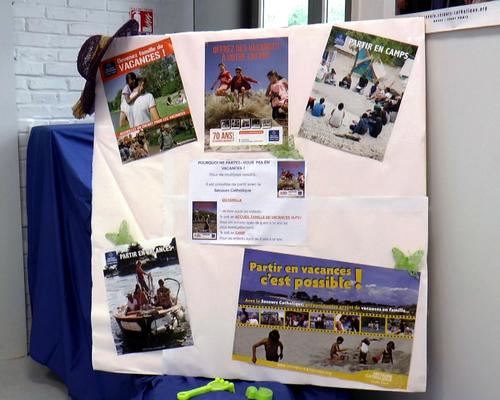 Le stand "Vacances pour enfants".