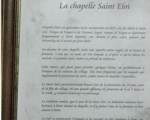 Chapelle st Eloi 4 Honnechy