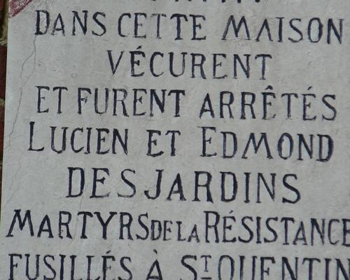 Busigny - Plaque