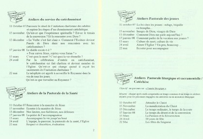 Tract (détail ateliers après midi)
