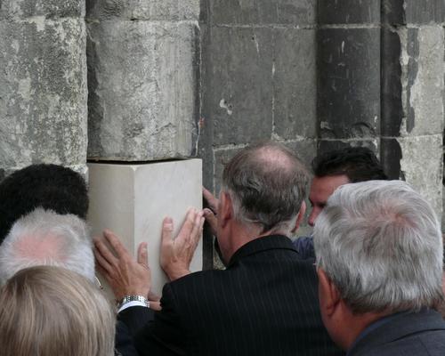 Pose de la "pierre"