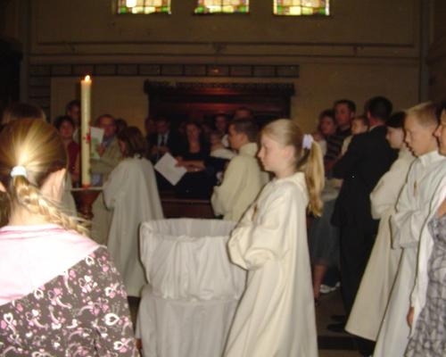 pendant la messe