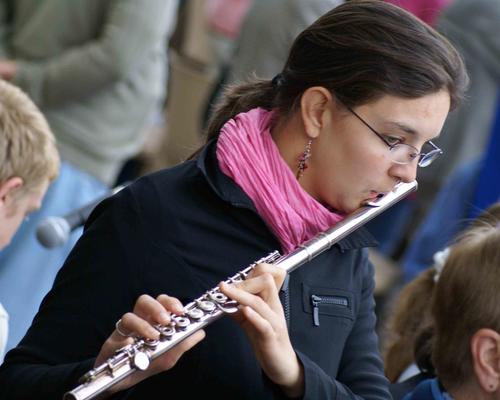 Une musicienne heureuse : Sophie.