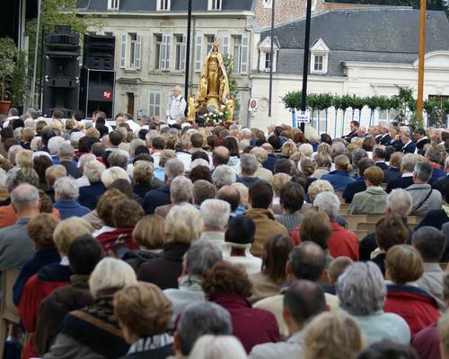 La foule nombreuse
