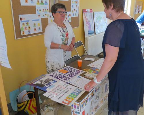 Les stands d'information (ici le pélé à Lisieux)