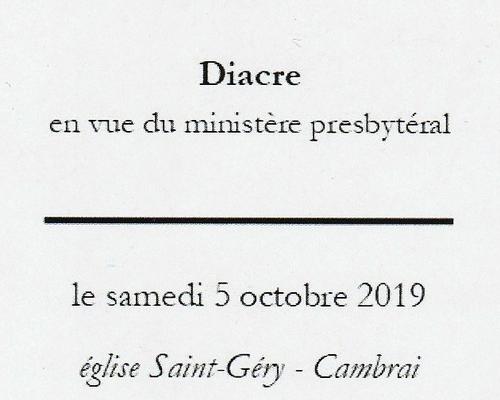 2019-10-05 ordination diaconale de Maxence Leblond