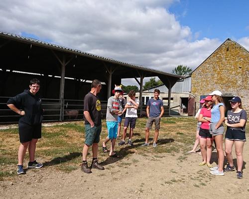 Visite de la ferme par Gilles