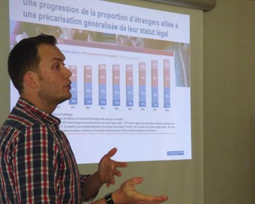 De + en + d'étrangers accueillis car de + en + nombreux, et leur statut de + en + précaire