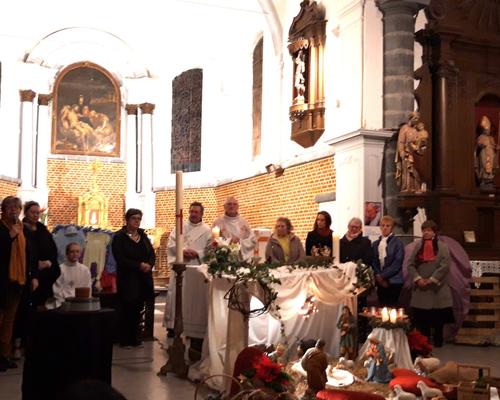 Veillée et messe de la nativité à Bousies 42