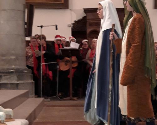 Veillée de Noël et messe à Bousies 10
