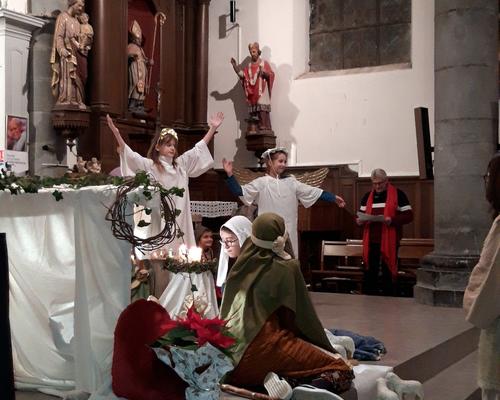 Veillée de Noël et messe à Bousies 11
