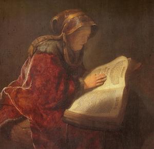 Anne lisant la Bible001