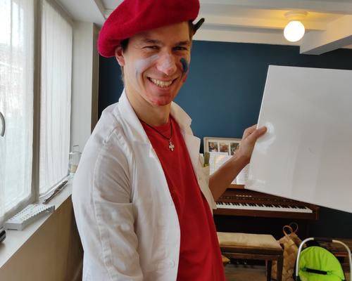Un artiste a l'oeuvre