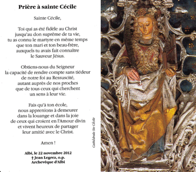 Priere Ste Cecile