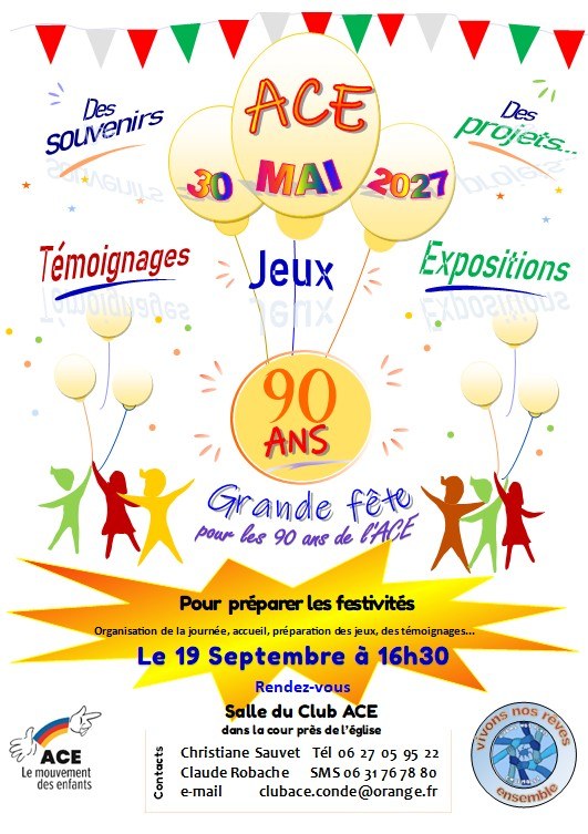 ACE 90 ans Preparation fete invit 1b