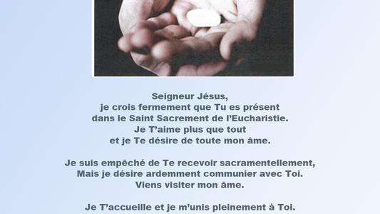 acte de communion spirituelle