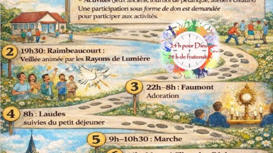 affiche 24h pour le Seigneur 2026