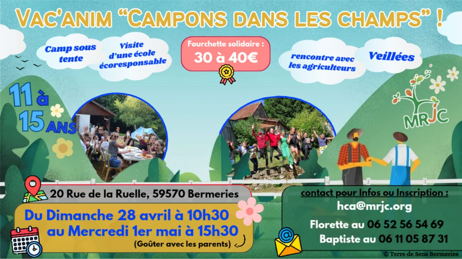 affiche camp MRJC avril 2024