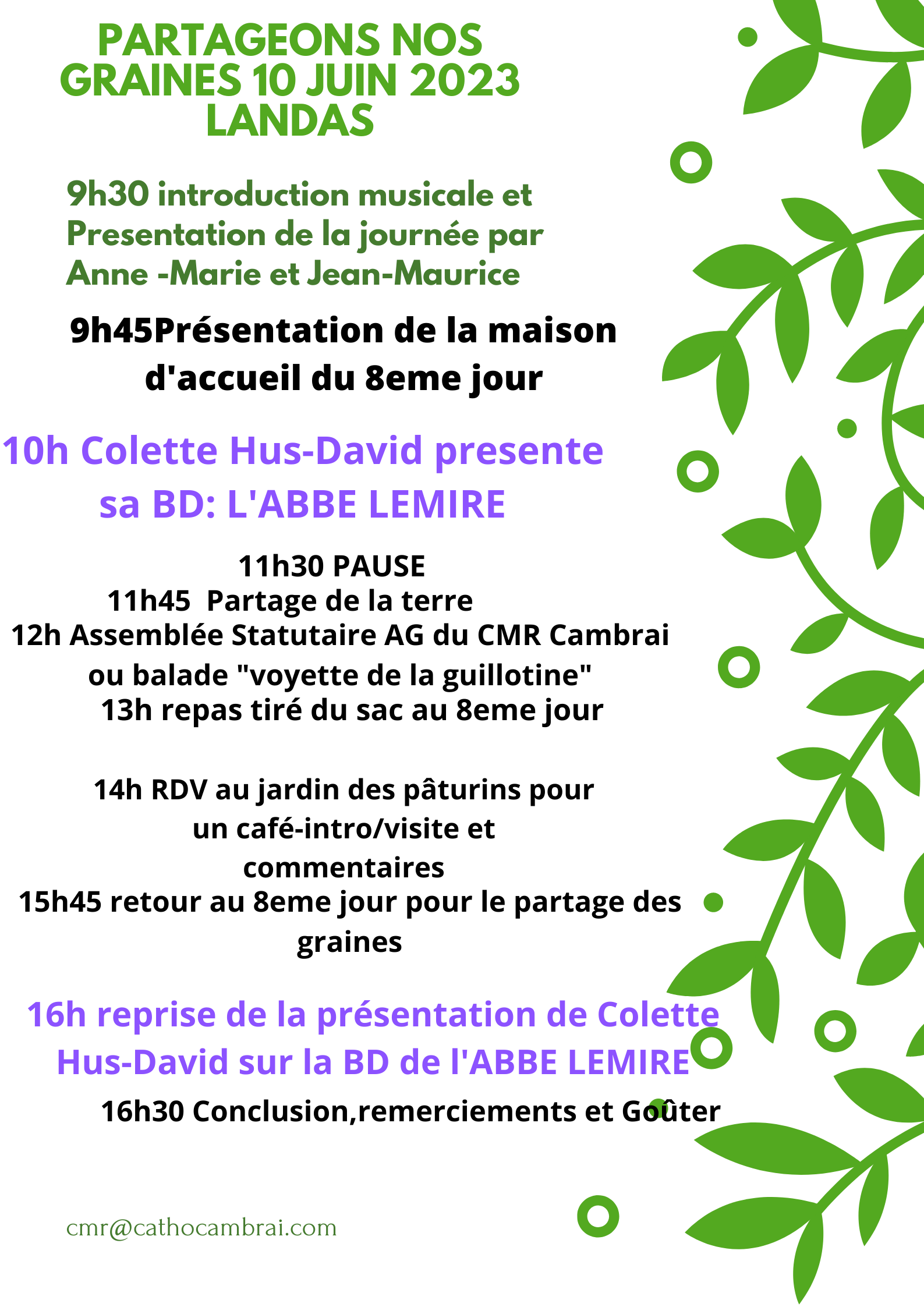 Affiche Campagne Vivez Vert