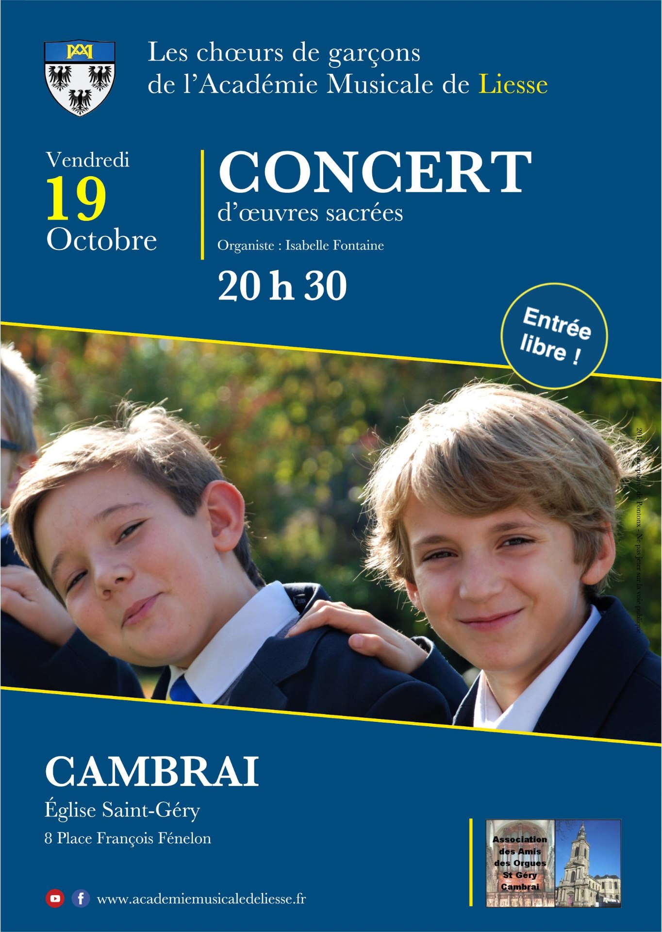 Affiche concert St Gery AMLiesse 2018