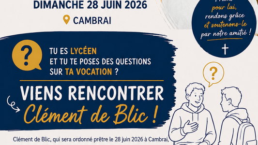 Affiche invitation rencontre ordination 2026