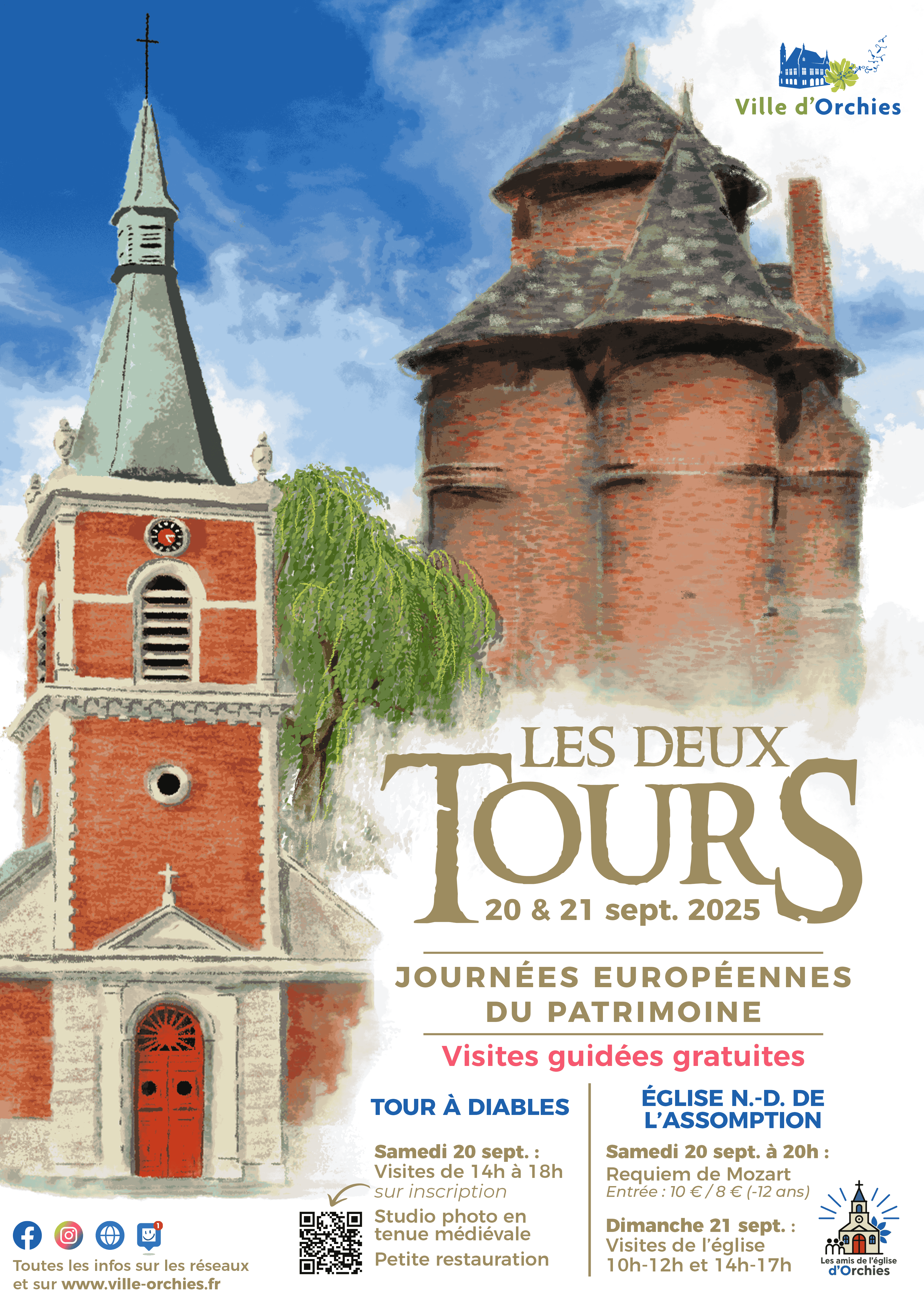 Affiche JEP 2025 Les Deux Tours