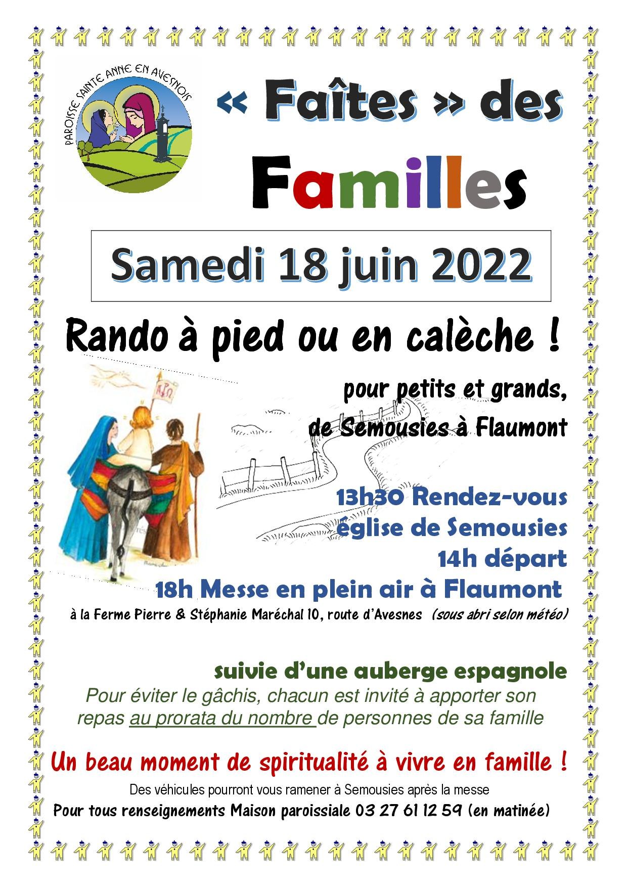 Affiche marche Ste famille
