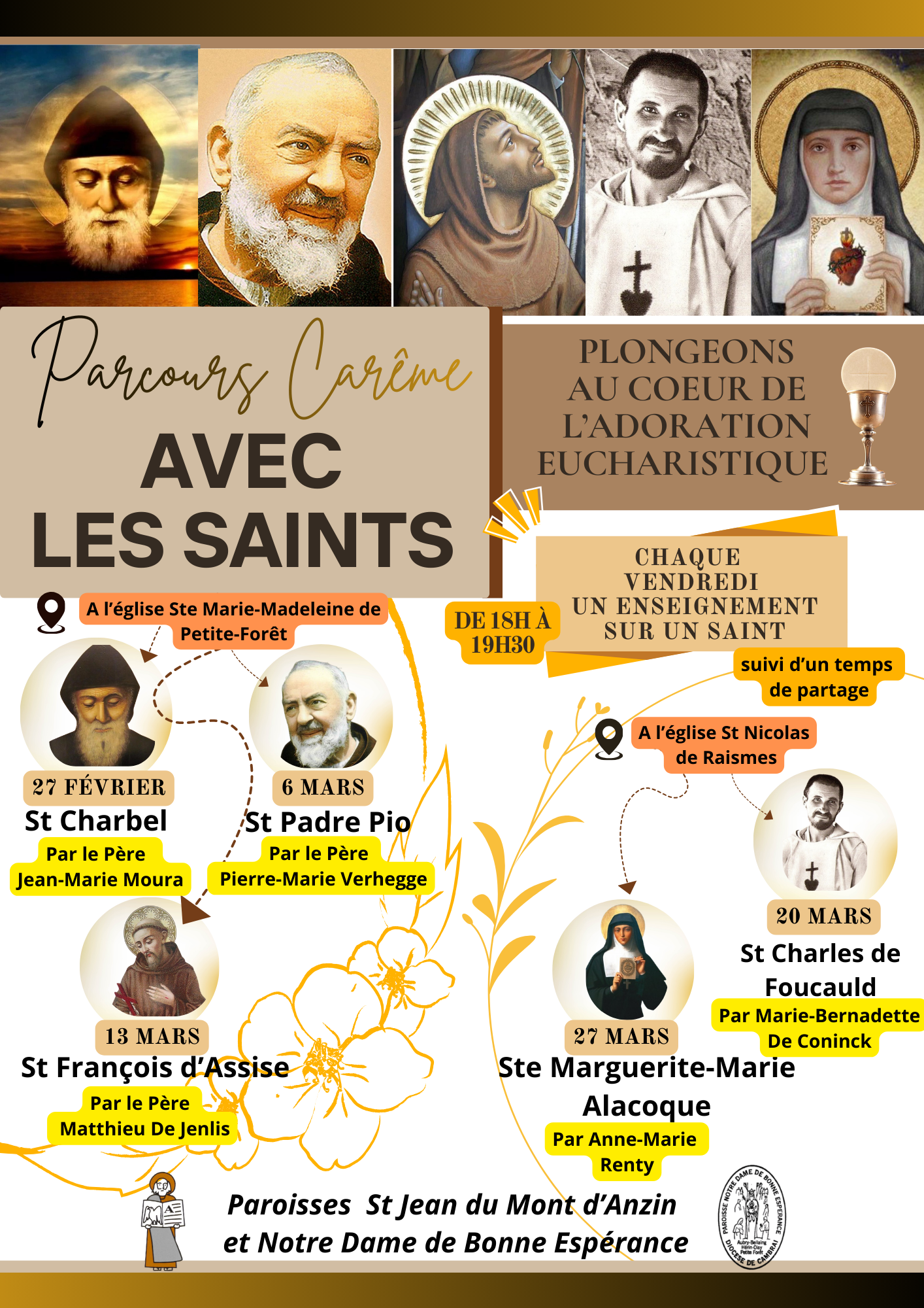 Affiche Parcours avec les Saints 2026