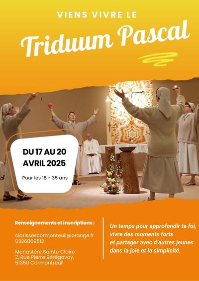 Affiche recto Triduum Pascal