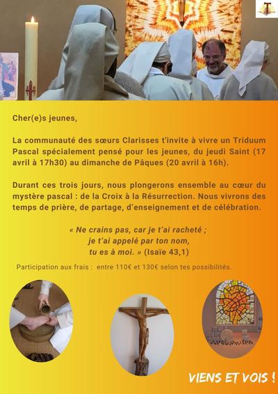 affiche verso Triduum Pascal