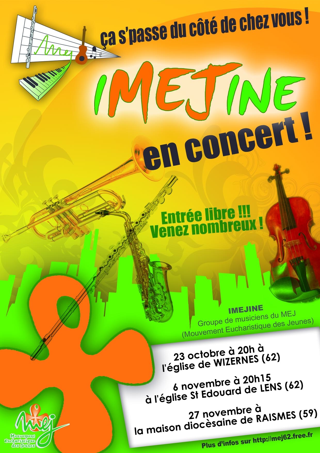 Affiche des veillées concert