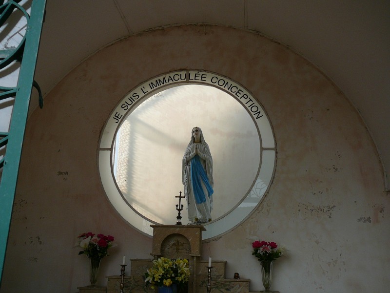 Arrêt à la chapelle ND de Lourdes
