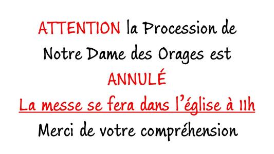 ATTENTION la Procession de