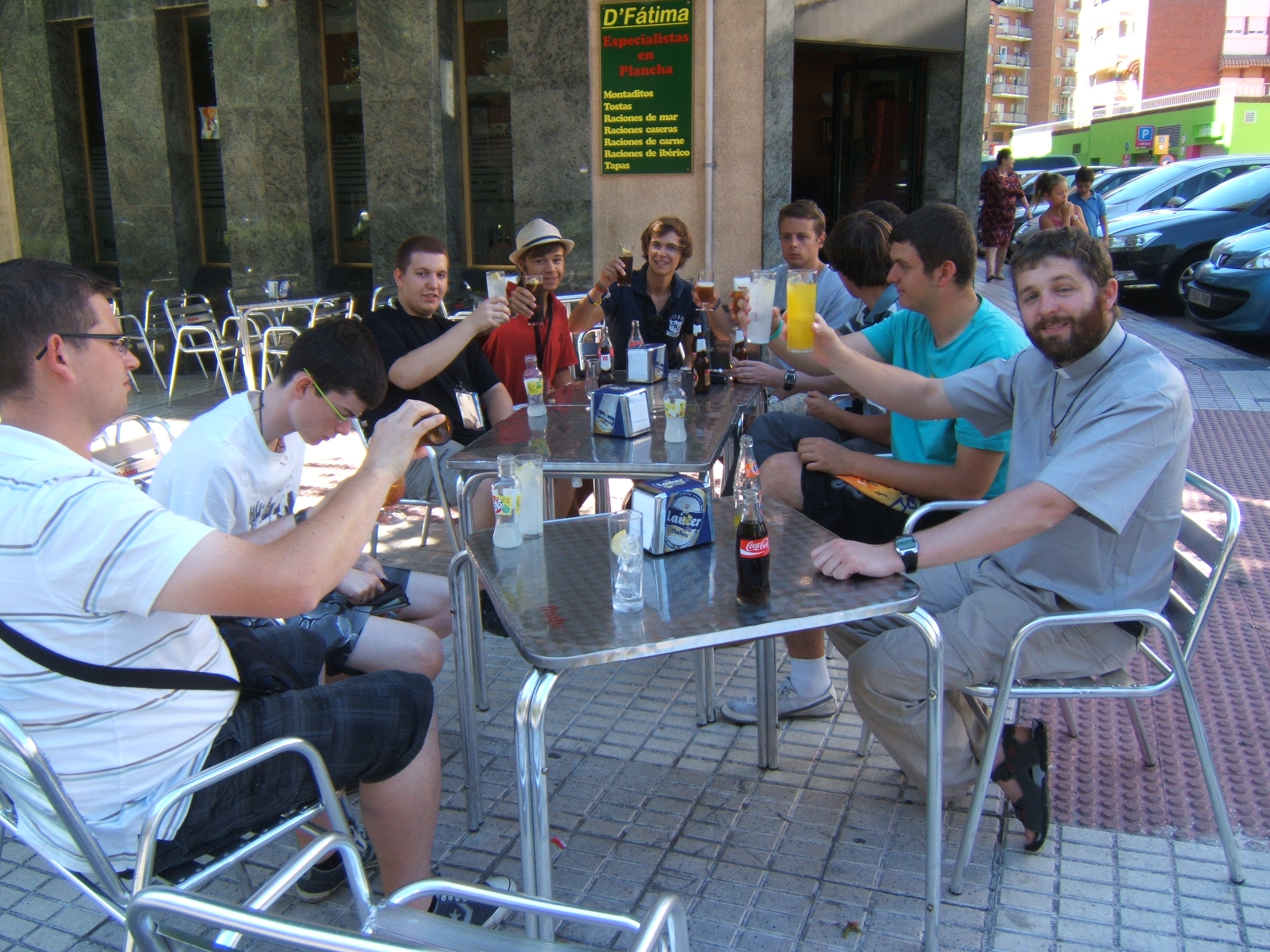 Autour d'un verre avant de quitter Salamanque